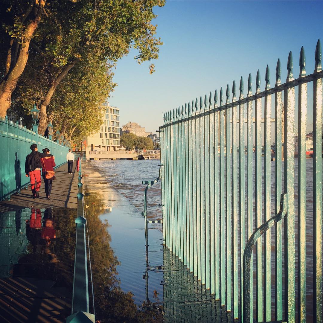 High tide on the Thames