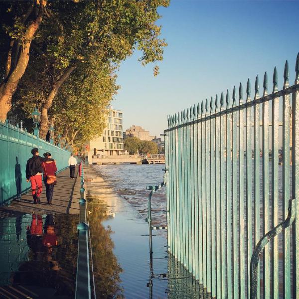 High tide on the Thames