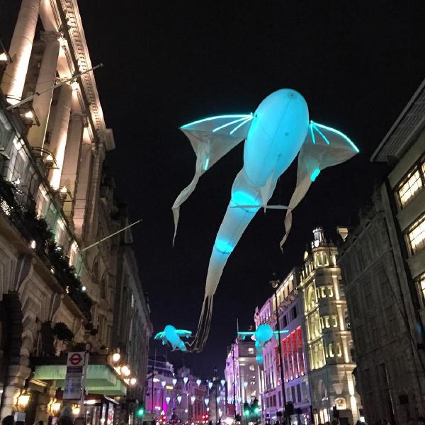 Flying fish at the LumiereLDN festival