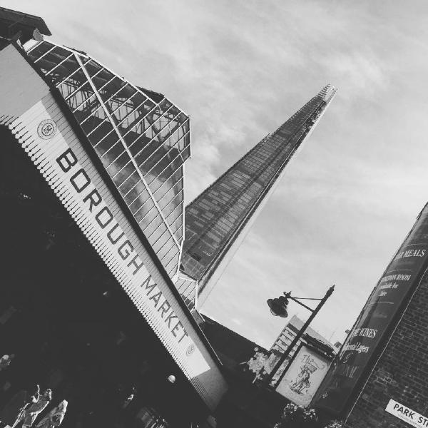 A view of Borough Market and the Shard