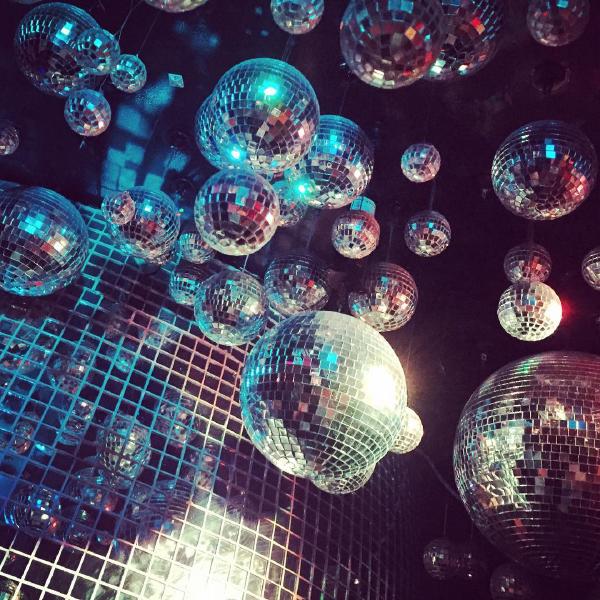 Shiny disco balls