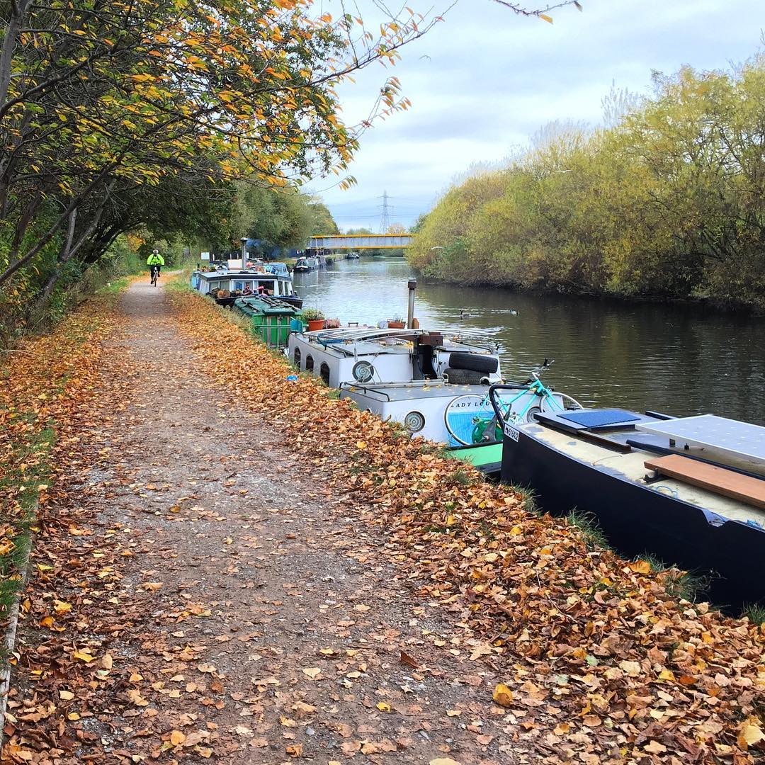 Biking along the canal