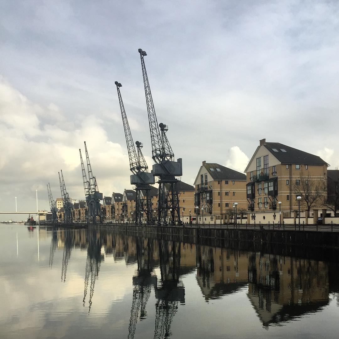 Cranes on Royal Victoria Dock