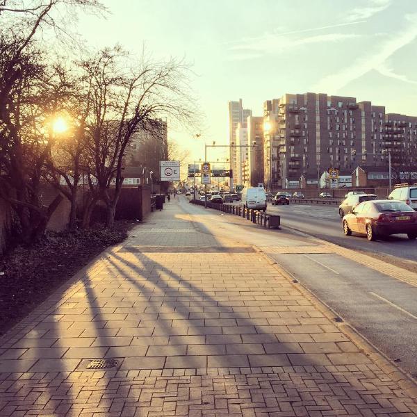 Riding into the setting sun