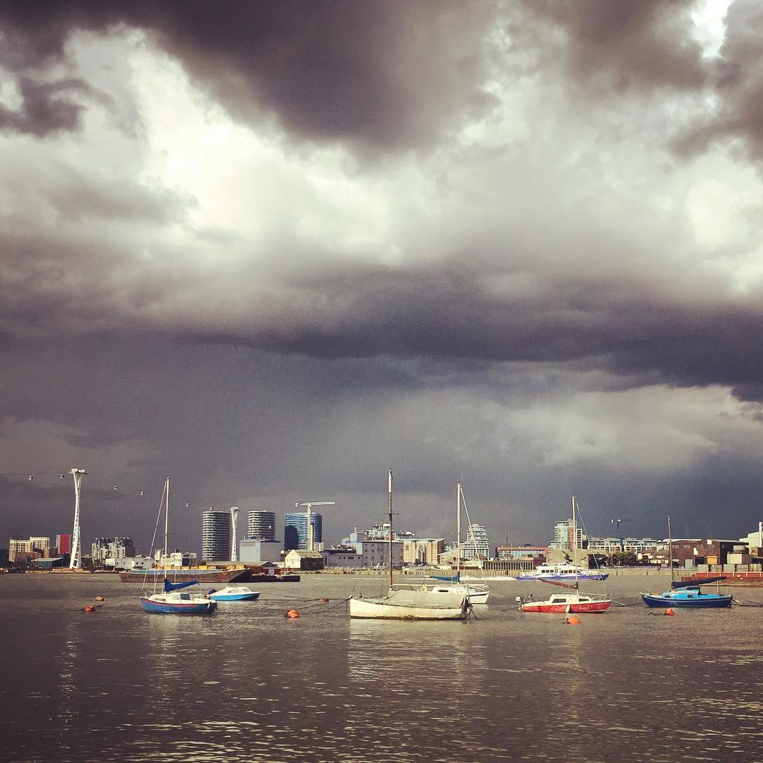 Moody skies at Greenwich Yacht Club