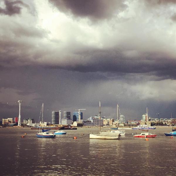 Moody skies at Greenwich Yacht Club