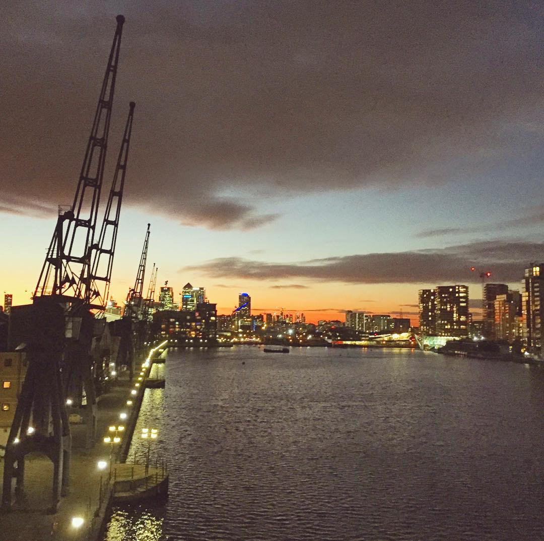 Dusk at the docks