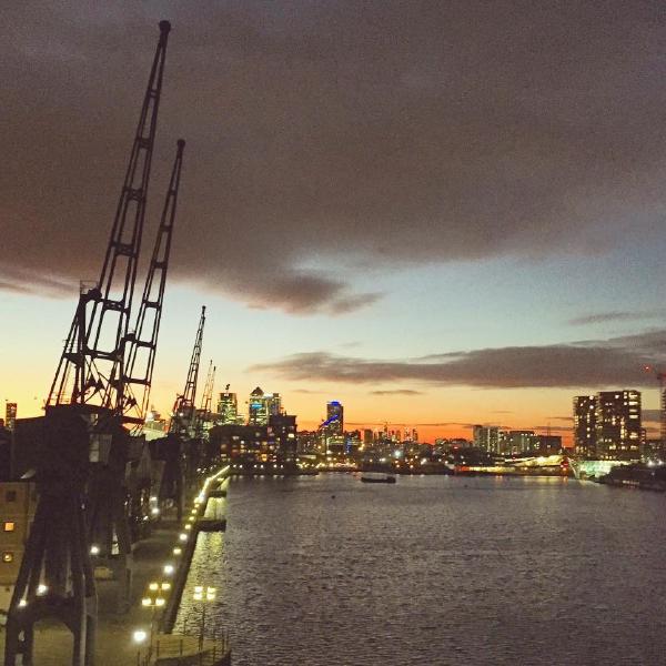 Dusk at the docks