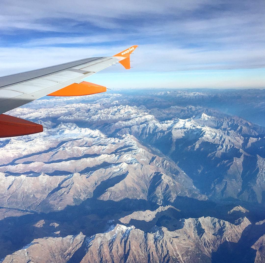 Flying over Switzerland