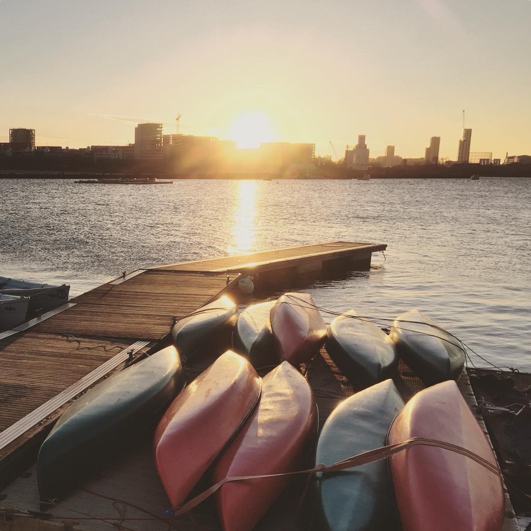 Silvertown sunset