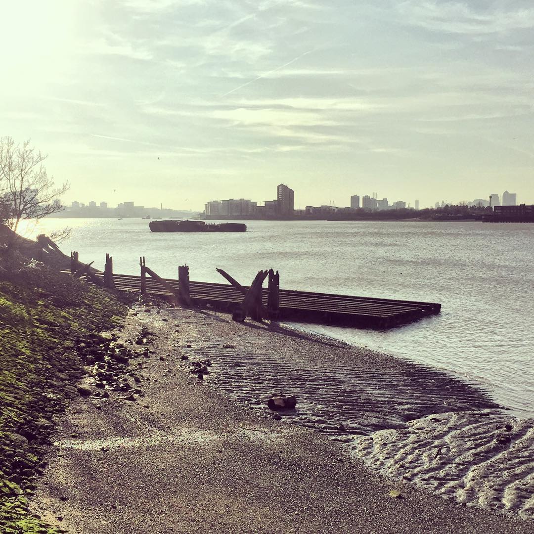 Wooden slipway at Tripcock Ness