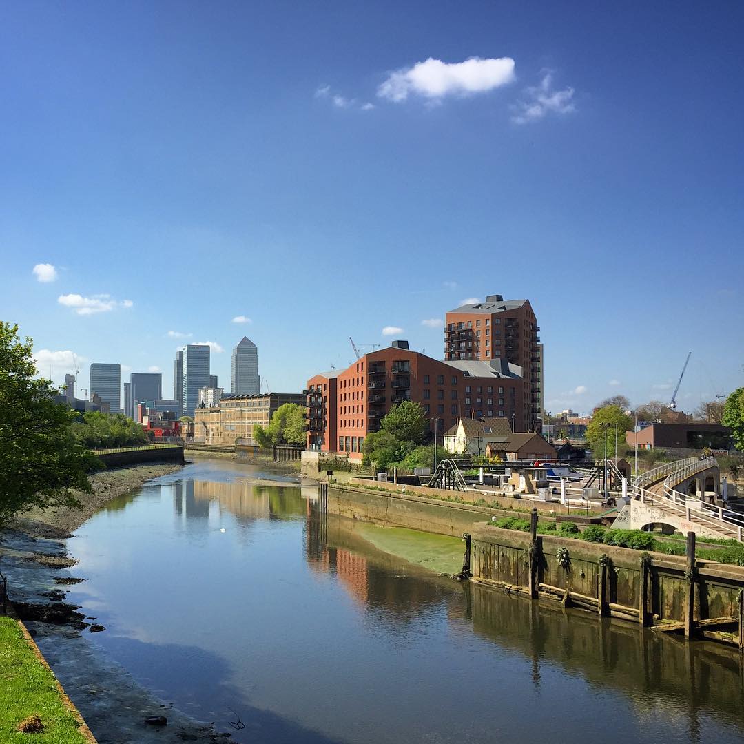 Looking down the Lea from Bow Locks