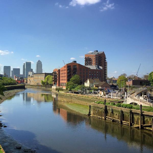 Looking down the Lea from Bow Locks