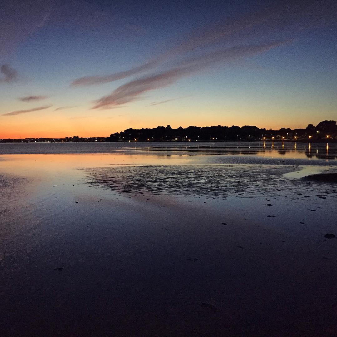 Sandbanks Beach at dusk