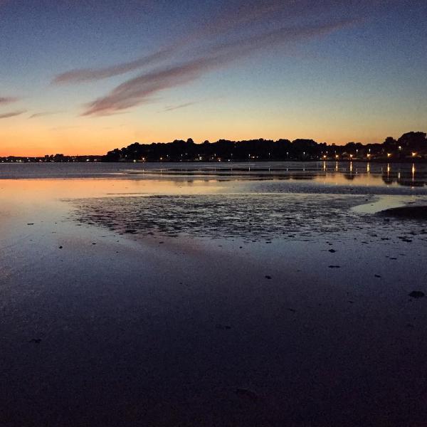 Sandbanks Beach at dusk