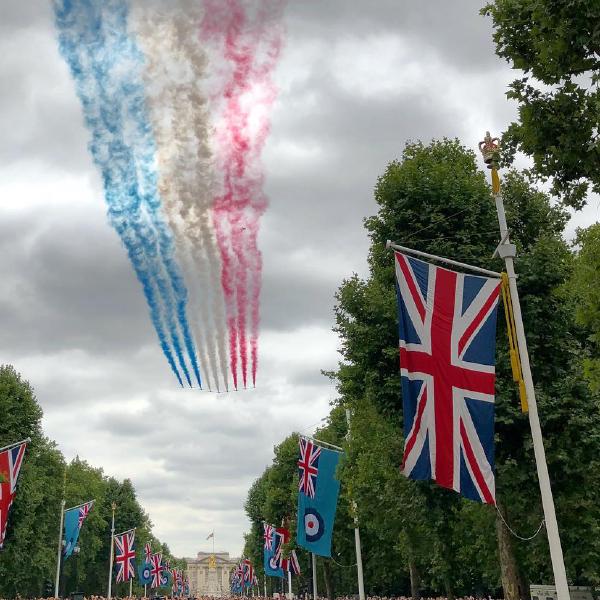 Red Arrows on The Mall