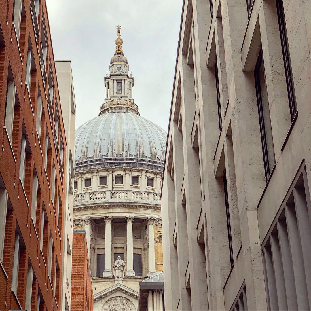 A glimpse of St Pauls