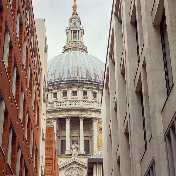 A glimpse of St Pauls