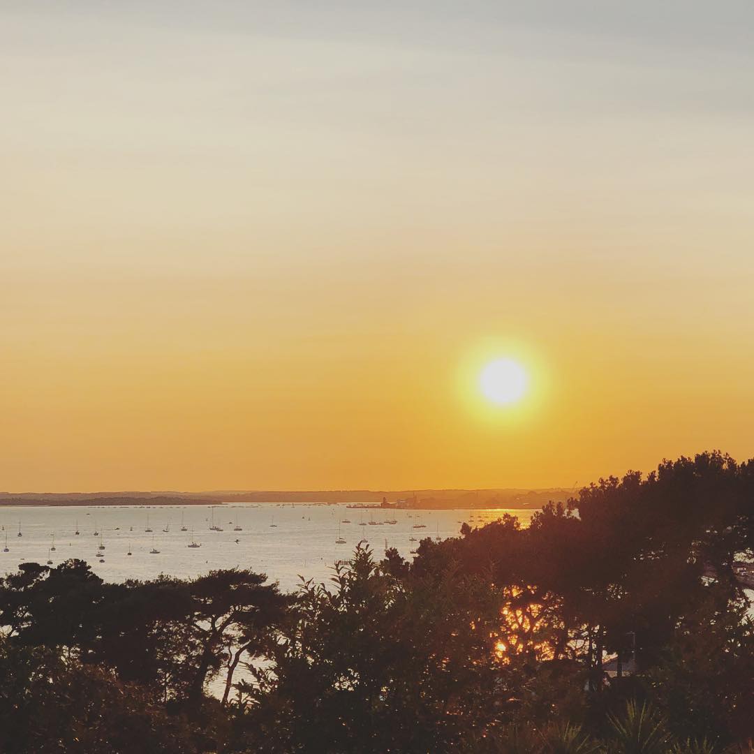 Sunset over Sandbanks