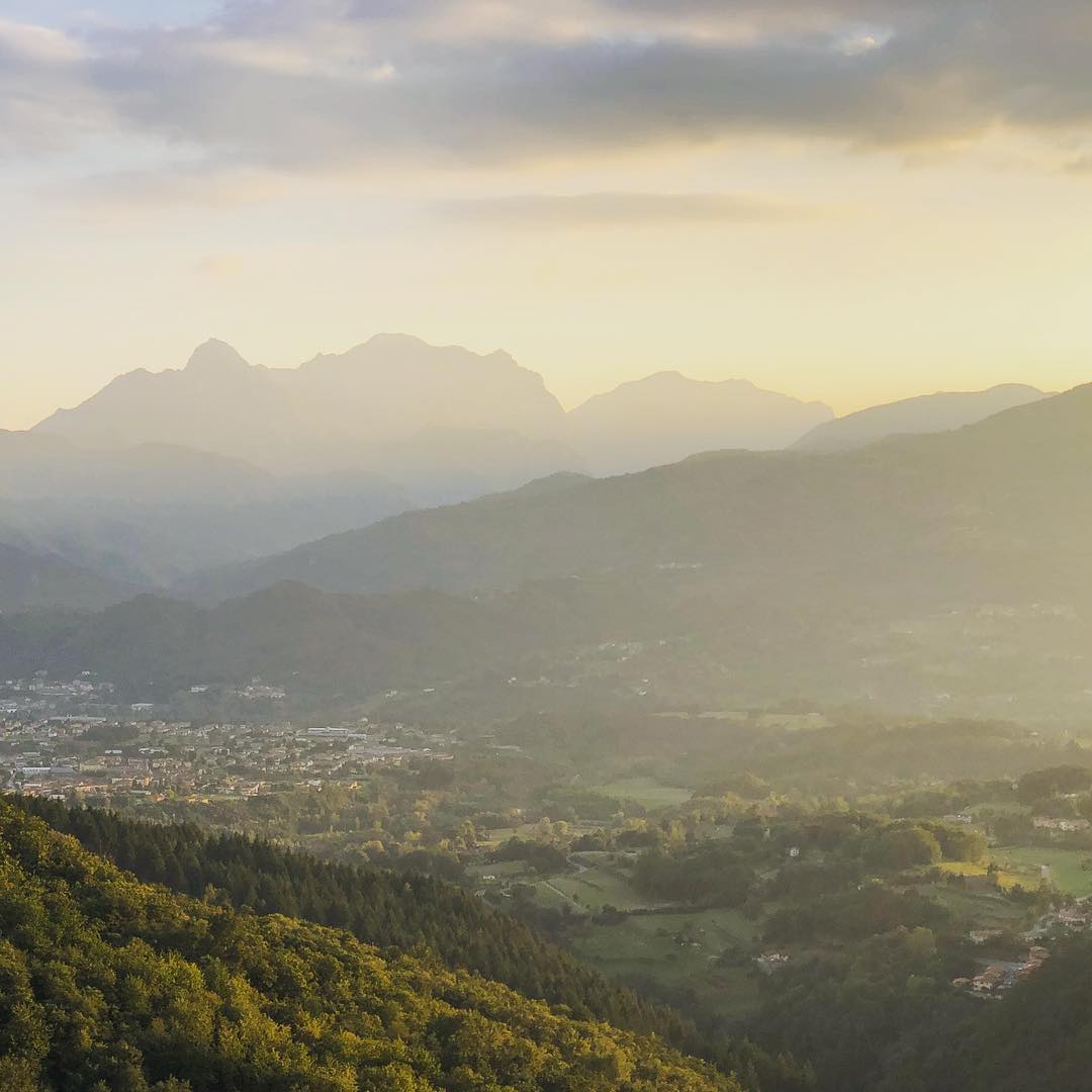 Evening views over Pieve Fosciana