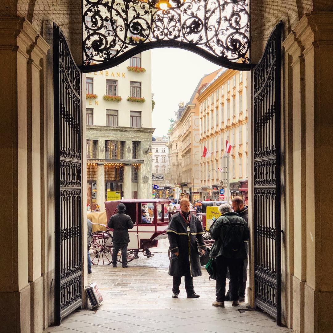 Leaving the Hofburg