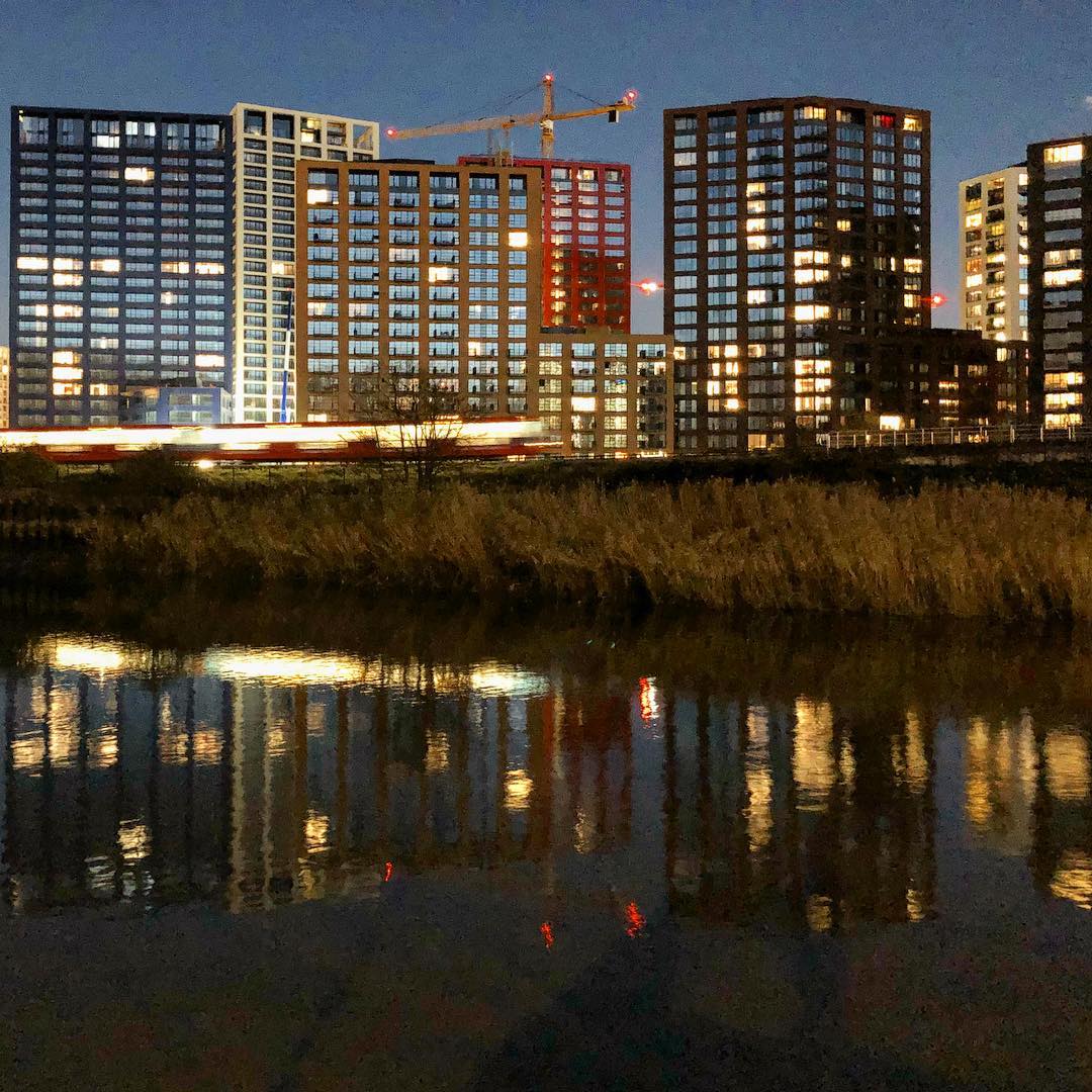 Dusk at London City Island