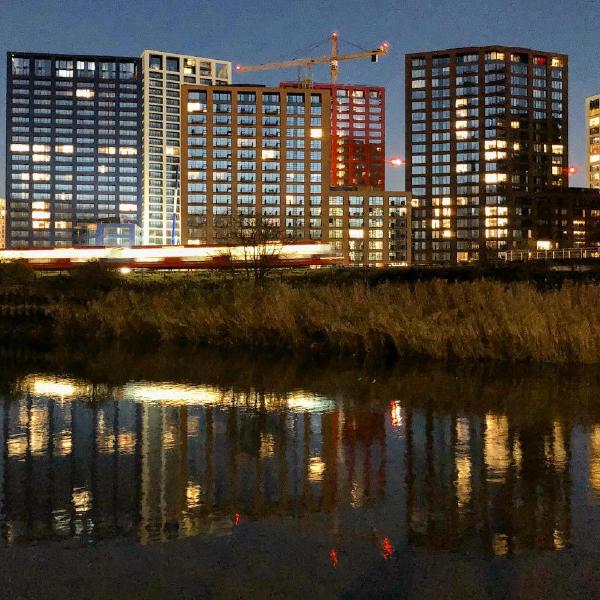 Dusk at London City Island