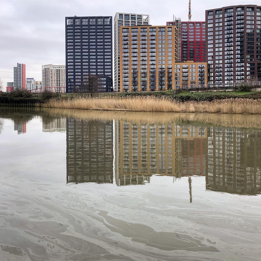 Oil spill on the River Lea