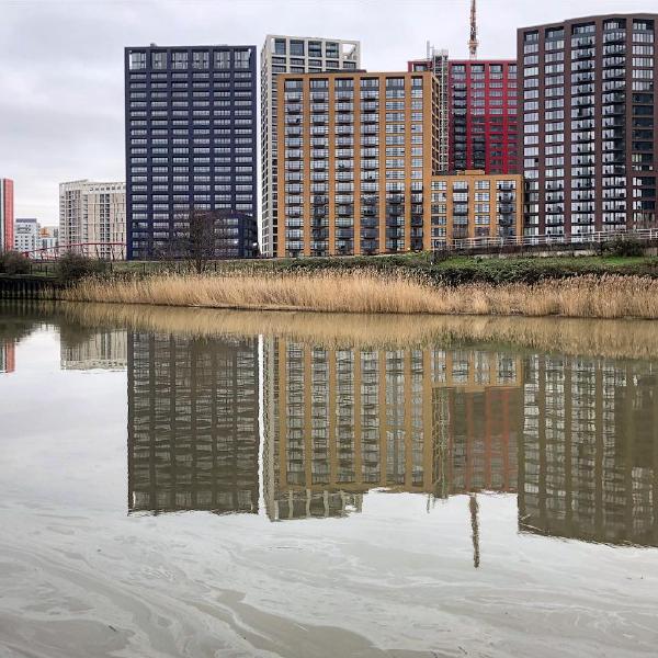 Oil spill on the River Lea