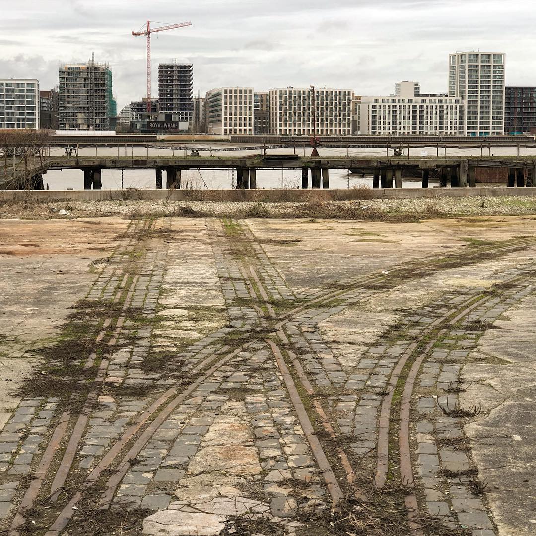 Royal Wharf vs derelict wharf