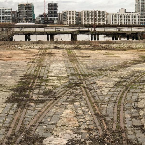 Royal Wharf vs derelict wharf