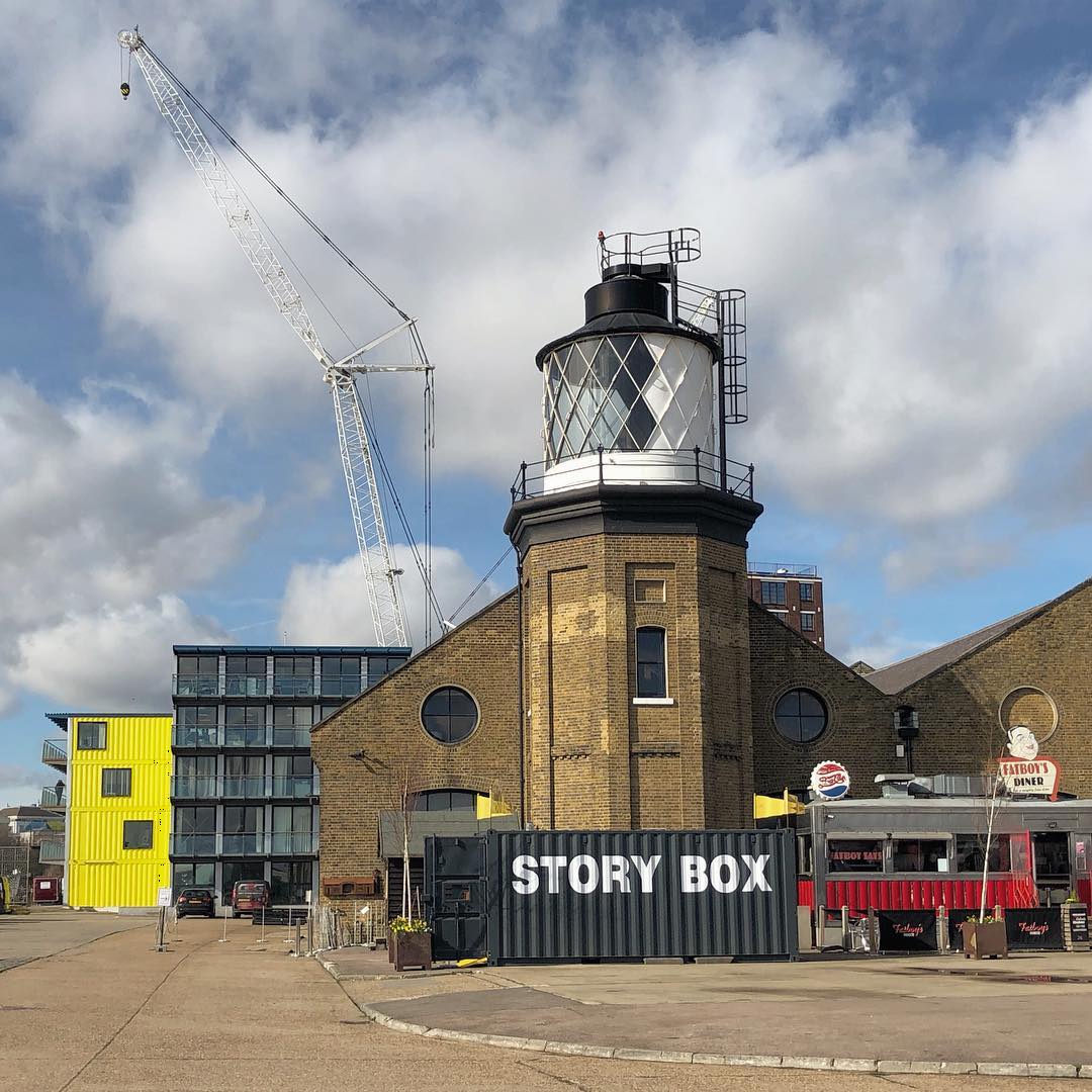 Londons only lighthouse at Trinity Buoy Wharf