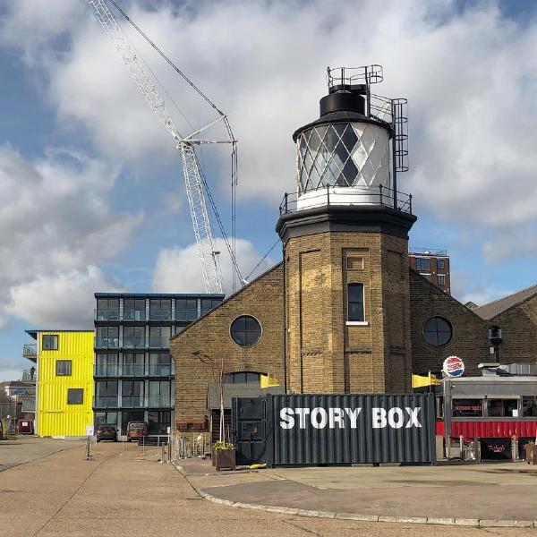 Londons only lighthouse at Trinity Buoy Wharf