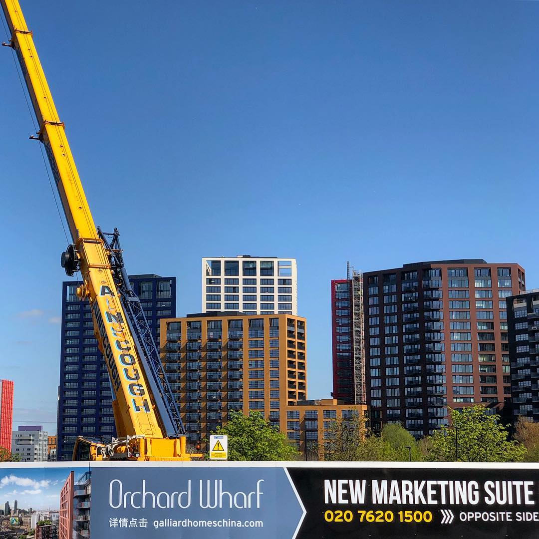 Orchard Wharf construction