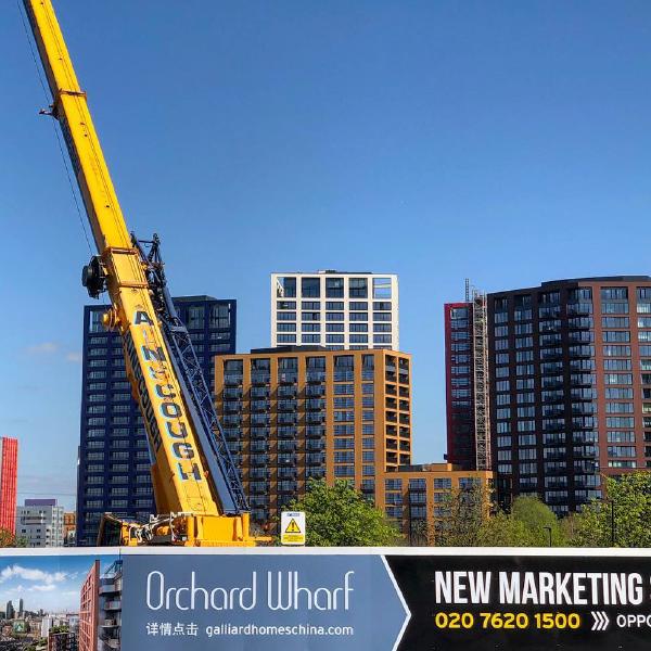 Orchard Wharf construction