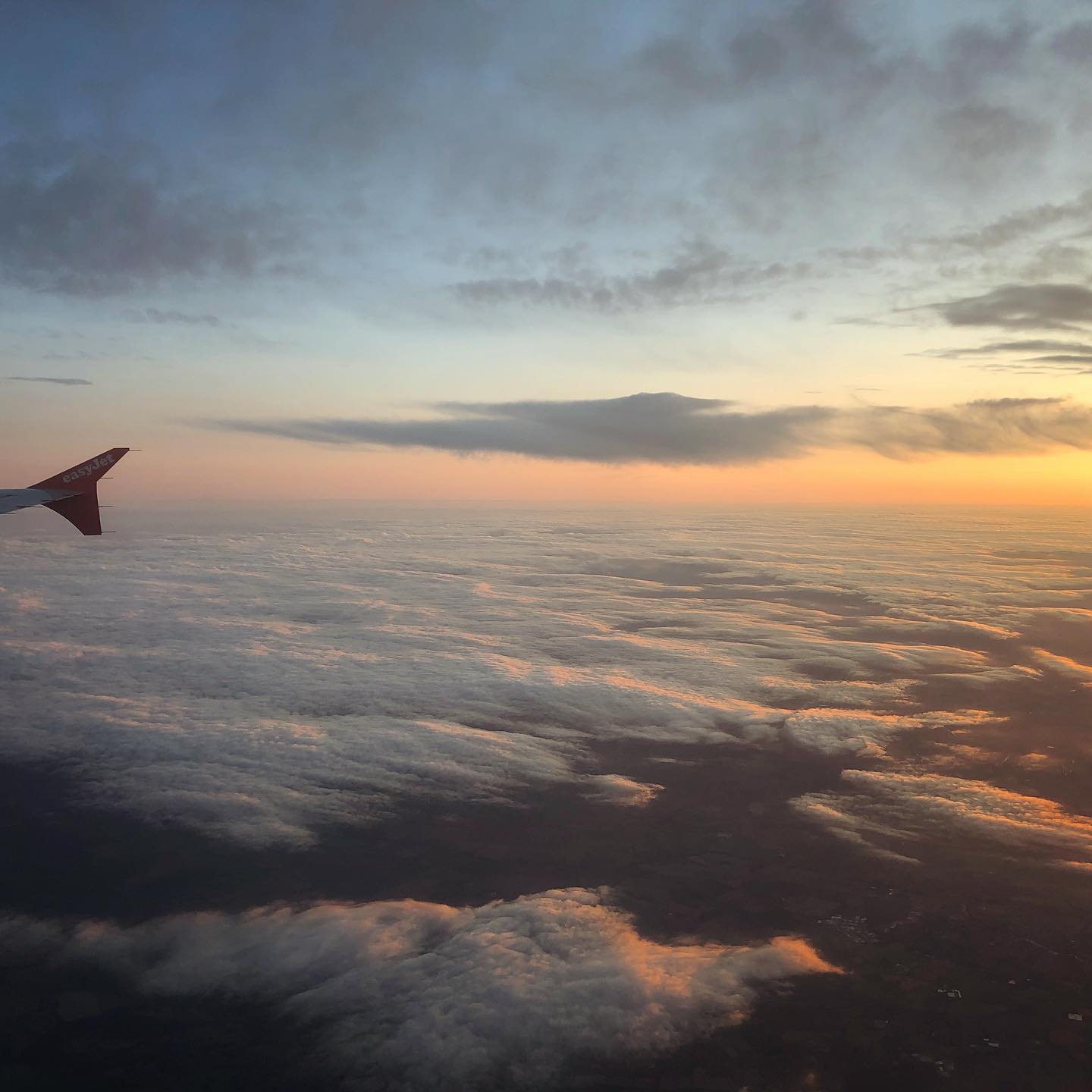 easyJet sunset