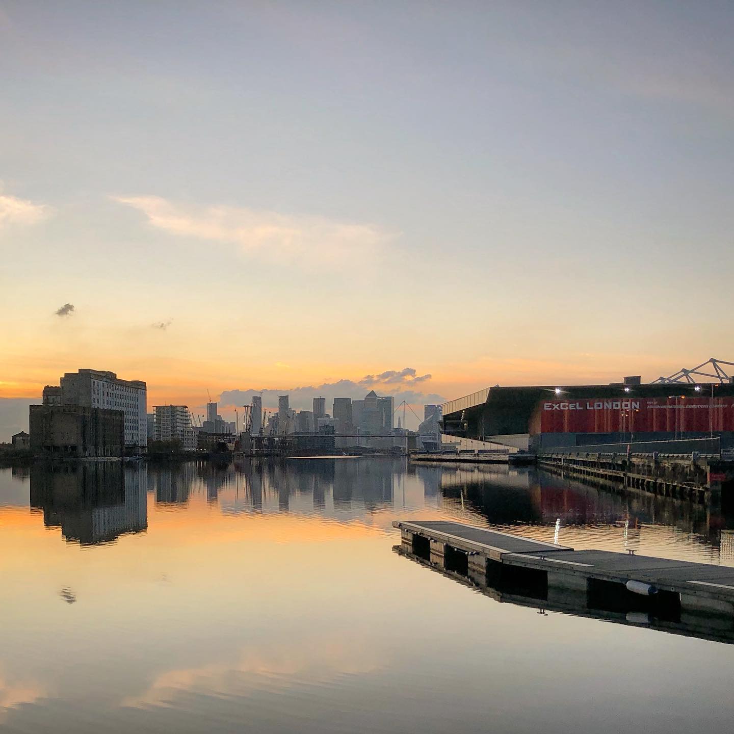 Royal Victoria Dock at Sunset