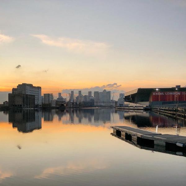 Royal Victoria Dock at Sunset