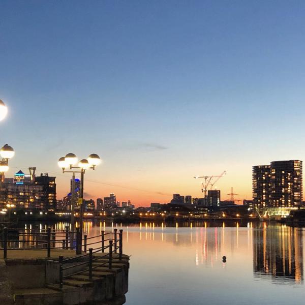 Dusk at Royal Victoria Dock