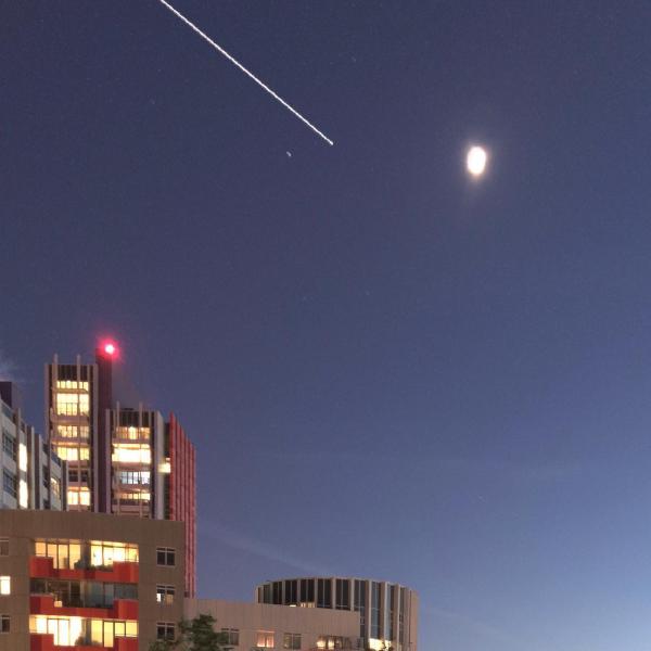 ISS passing Canning Town