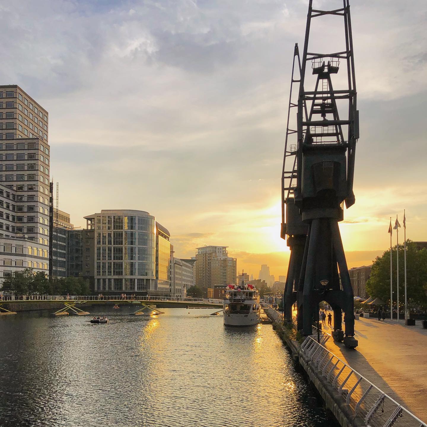 Evening light at West India Quay