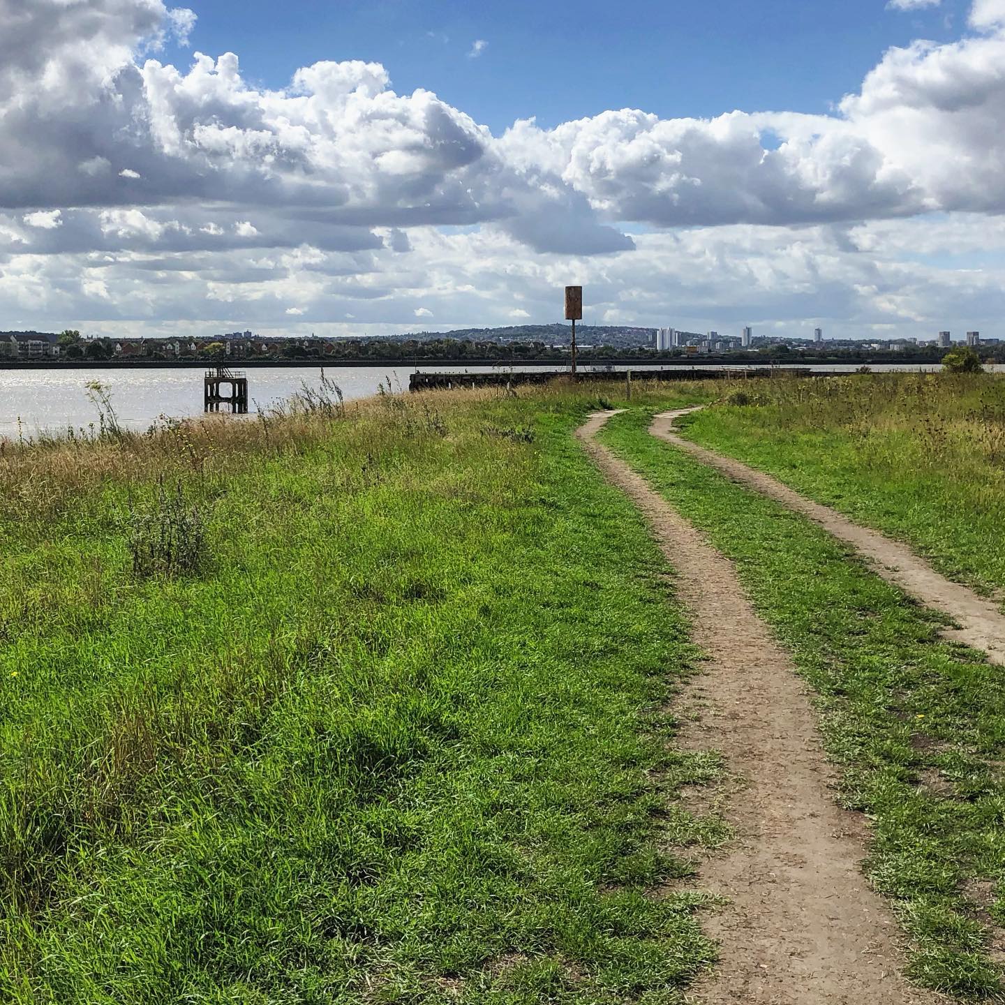 Riding by the river