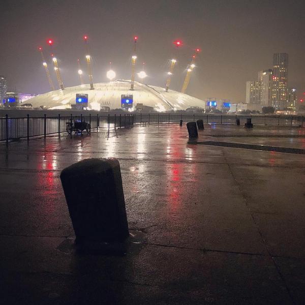 East India Docks Basin and the O2