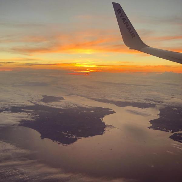 Sunset over the Isle of Wight