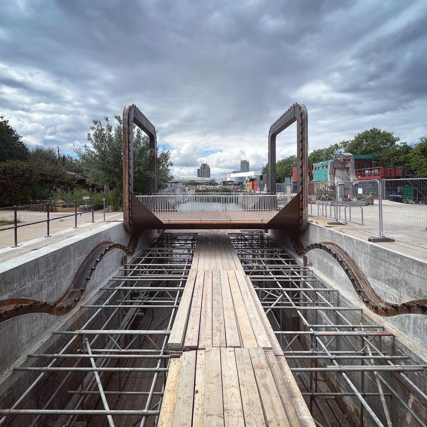 The Rolling Bridge at Cody Dock