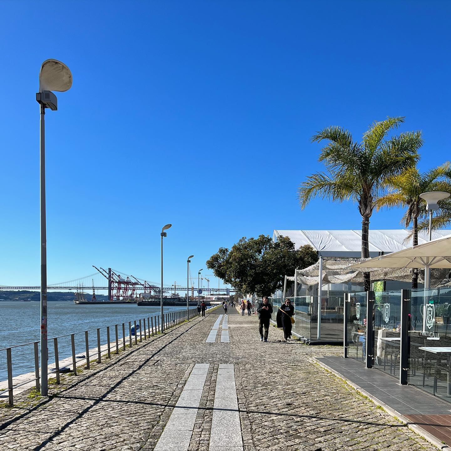 Riverside walkway