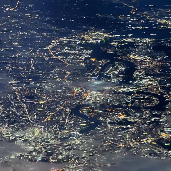 Evening view along the Thames