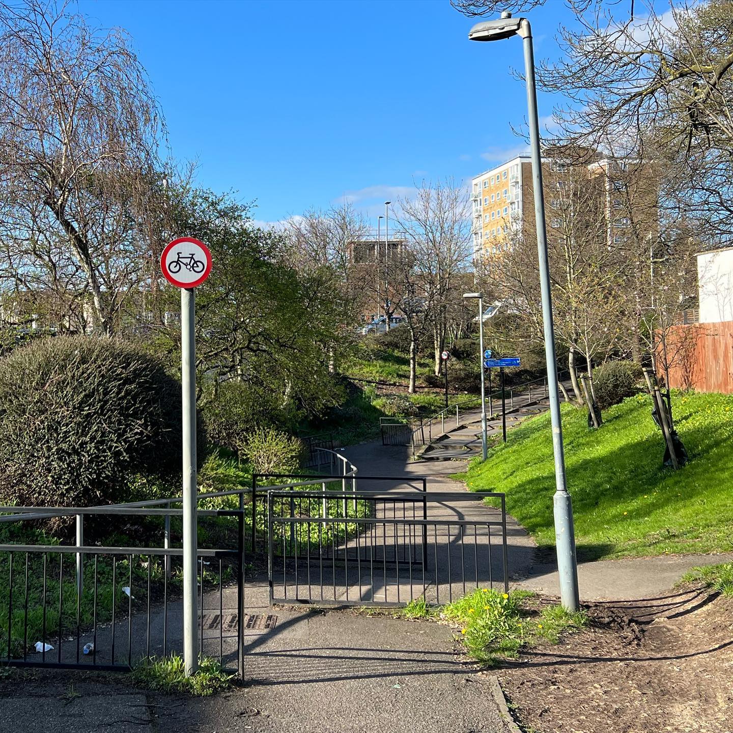 Redbridge bike paths No bikes allowed though