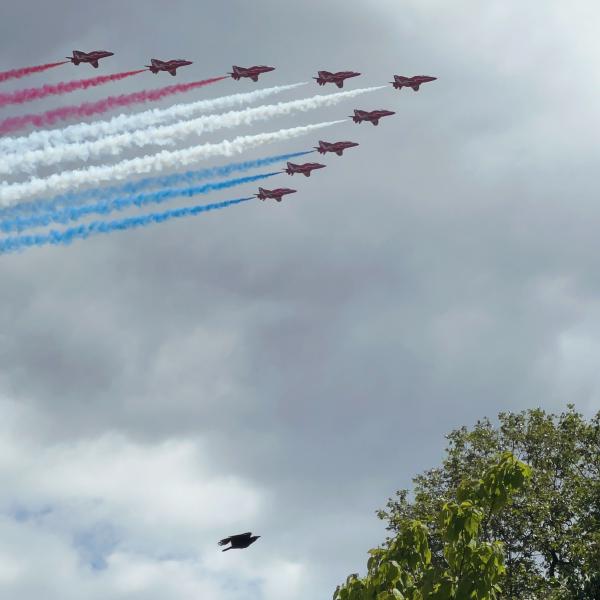 Training to be in the Red Arrows