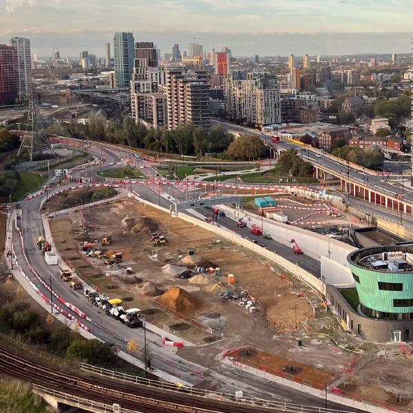 Silvertown Tunnel Landscaping Progress